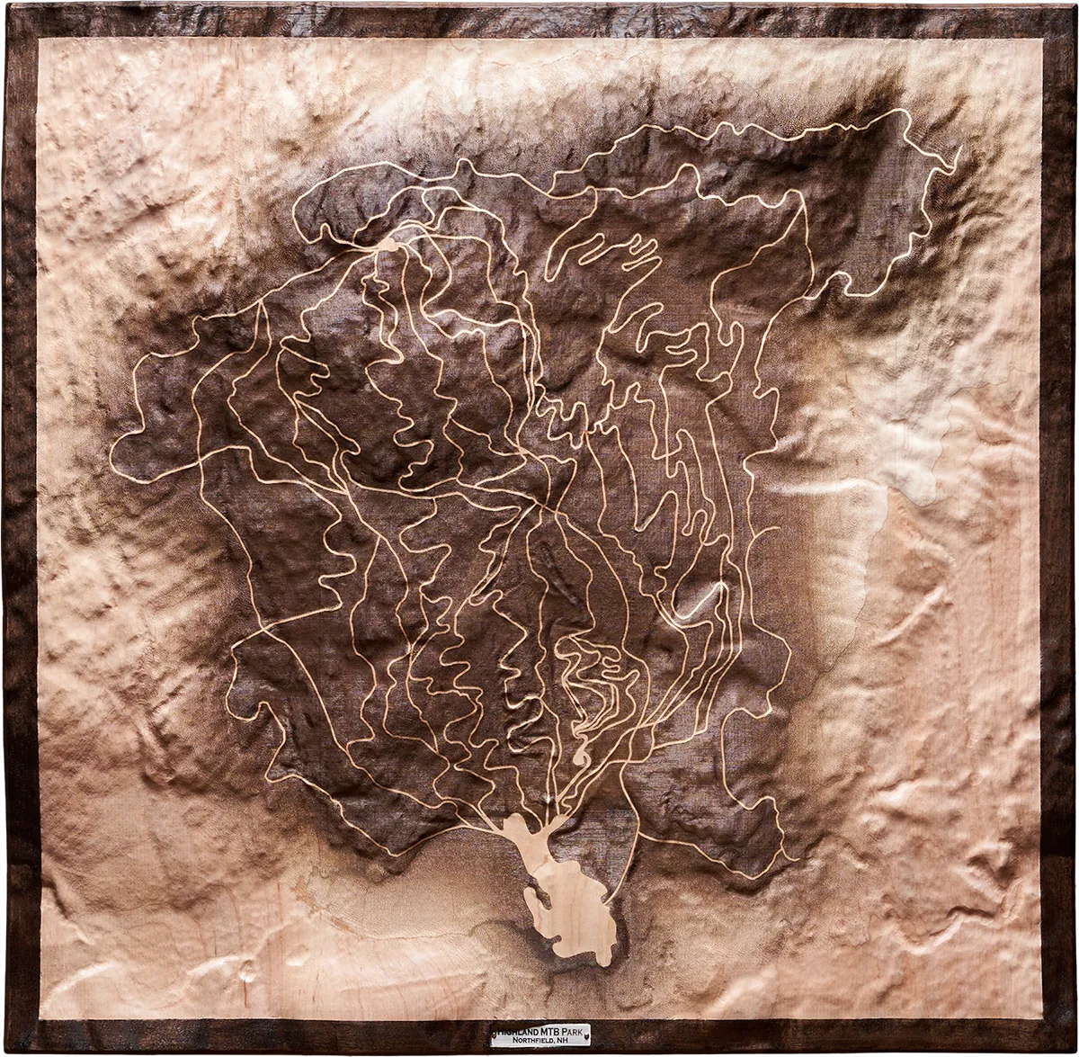 Highland Mountain topographic relief