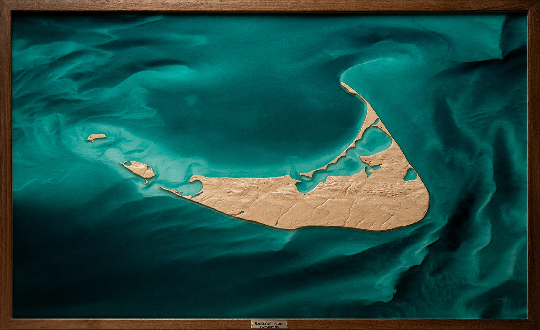 Nantucket topographic relief